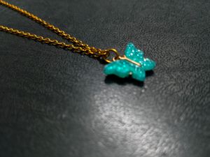 Fancy Golden Evil-eye And Butterfly Neck piece