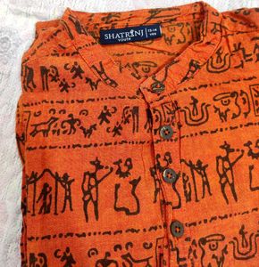Orange Print Shirt✨