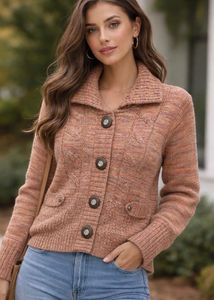 Warm Knit Button-Up Cardigan