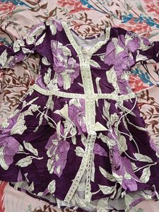 Vibrant Floral Print Kurta