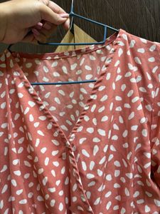 Chic Printed Wrap Dress