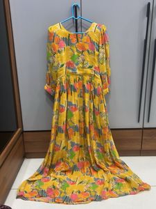 Floral Yellow Maxi Dress