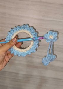 Handmade Crochet 🧶 Flower 🌺🌻🌹🌷 Hair Tie