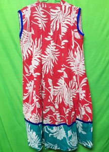 Women's Floral Red Kurti Kurta Dress Year End Sale