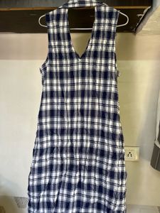 Plaid Sleeveless Dress