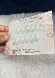 Pink Glitter Press-On Nails