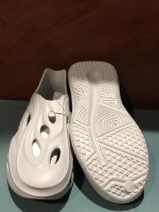 Stylish White Chunky Slip-On Shoes