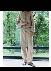 New One ZW COLLECTION LOOSE FIT LOW-RISE JEANS