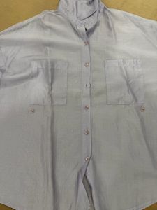 Chic Light Purple Button-Up Shirt