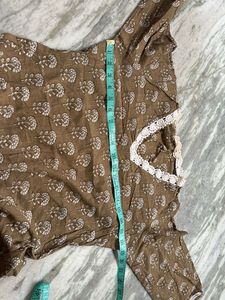 Printed Brown Cotton tunic