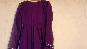 Beautiful Purple &amp; Pink Ethnic Gown
