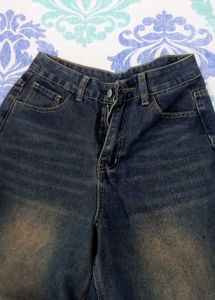 Wide Leg Denim Jeans