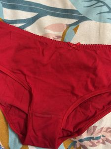 Red Bra and Panty Set