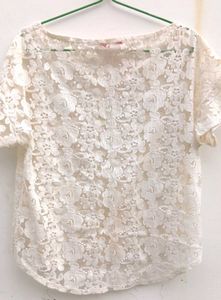 Elegant Floral Lace Top🤍✨