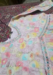 Floral Print Alia-cut Kurti