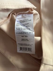 Classic pinkish Beige straight Trousers