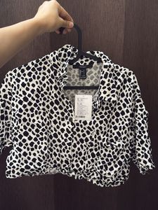 Forever 21 Animal Print Crop Loose T- Shirt