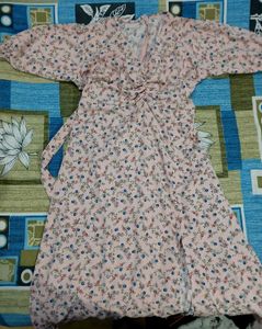 Cute Floral Print Mini Dress