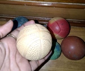 6 Balls For Games (1plastic, Rest Leather)