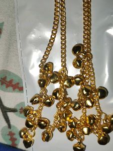 Traditional Golden Jhumka  with Pink Stones