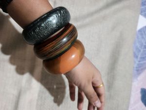 Wooden Bangle Bracelet Set