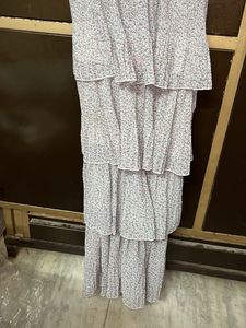 a line maxi dress with shrug