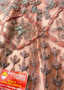 Elegant Peach Designer Lahenga Choli Set with Dupa
