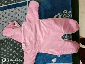 Baby Girl Winter Wear Pink Romper
