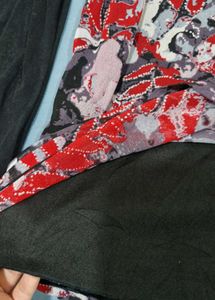 y2k Floral Print Long Sleeve Top