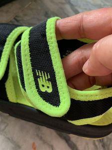 New Balance Black &amp; Neon Sandals