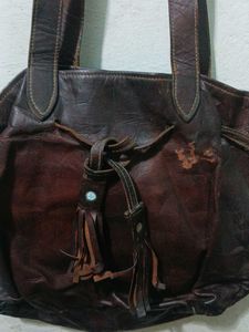 Vintage Leather Hobo Bag
