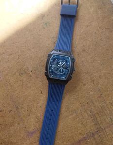 Trendy Blue skeleton Dial Watch –