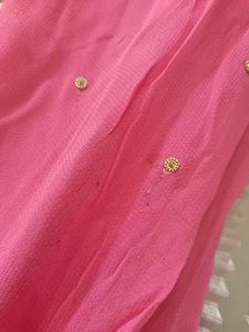 Suit With Flaired plazo N Dupatta