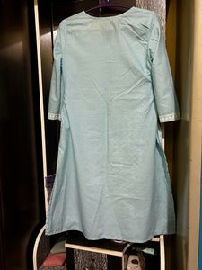 Avaasa Sky Blue Colour Straight Kurta Size XXL