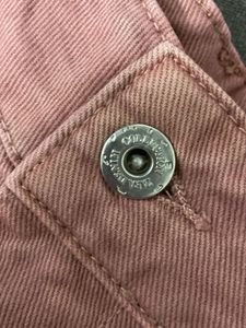 ZARA Dusty Pink Wide Leg Denim Jeans
