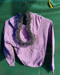 Lilac Zip-Up Hoodie