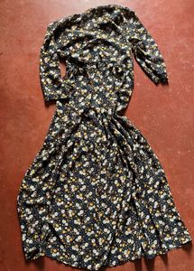 Chic Floral Print Midi Dress
