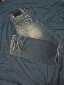 Blue streetwear Y2k straight fit jeans