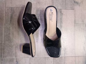Chic Black Patent Mules