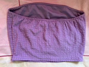 Lavender Textured Tube Top