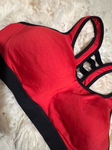 Red Sports Bra - Size Medium
