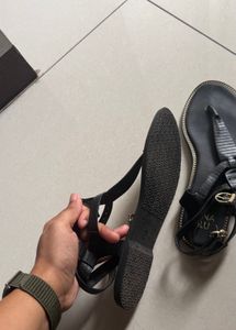 Black Gladiator Sandals