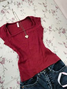 Chic Square Neck Top