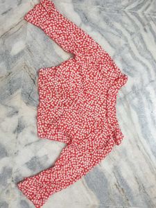 🌺Floral Print Wrap Crop top