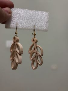 Quilled Leaf Design Earrings