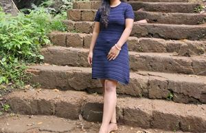 Women Navy Blue Dress
