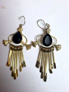 Anti tarnish gold plated earrings