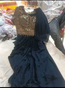 Royal d💕esigner heavy wedding🔥 blue party wear �