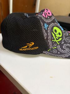 Skull &amp; Paisley Print Trucker Hat