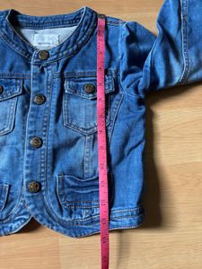 Denim Jacket with Puff Sleeves